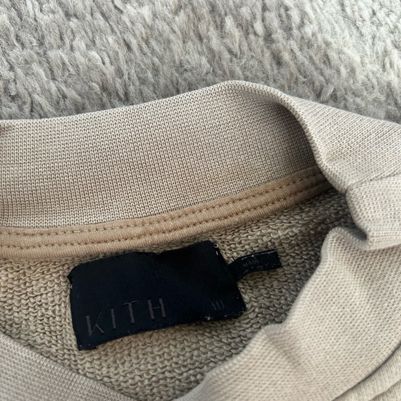 Beige KITH cropped crew neck sweatshirt - Picture 4 of 4